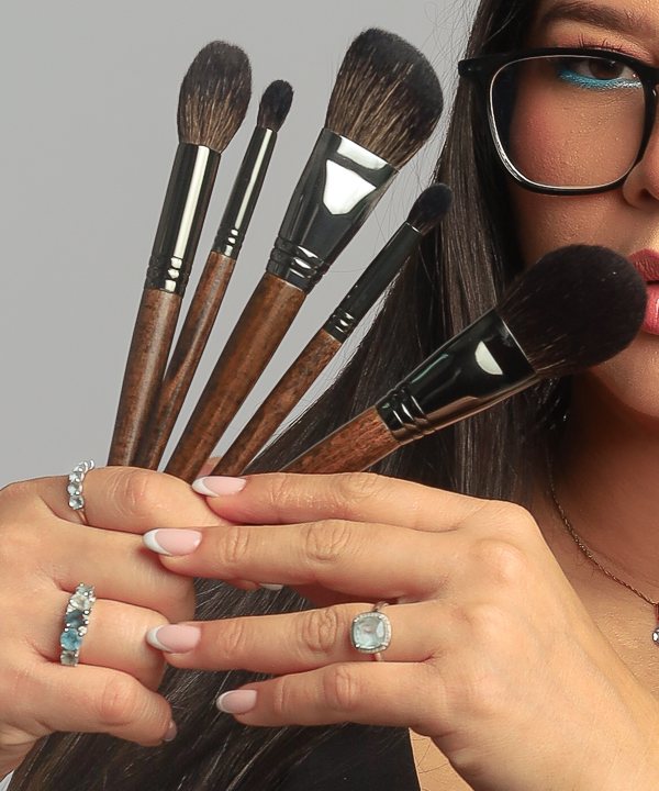Set de brochas de maquillaje — 5 piezas